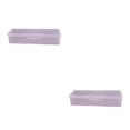 thumbnail image 1 of Seitruly Caja de almacenamiento transparente de plástico rectangular para decoración de uñas rosa 2piezas, 1 of 6