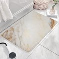 thumbnail image 3 of White Gold Marble Pattern Flannel Non Slip Door Rugs,Washable Door Mats Indoor,Decorative Door Mats,Dirt-Resistant and Absorbent Doormat for Entrance,Bedroom,Kitchen,Bathroom,31.5x17in(80x43cm), 3 of 4