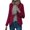 Red, variant on Vedolay Women's Tops Women's Casual Fashion Front Open Solid Color Lapel Suit Jacket with Pockets,Red XXL