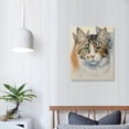 thumbnail image 3 of PIKWEEK Barbara Keith 'American Shorthair' Canvas Art 12x16 in, 3 of 4