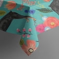 thumbnail image 6 of Doberman Dog Pattern with Pioneer Flower Rectangle Tablecloth 60"x120",Waterproof Polyester Rectangle Table Cloth, Wipeable Spillproof Polyester Tablecloth for Dining, Camping, Indoor and Outdoor, 6 of 6