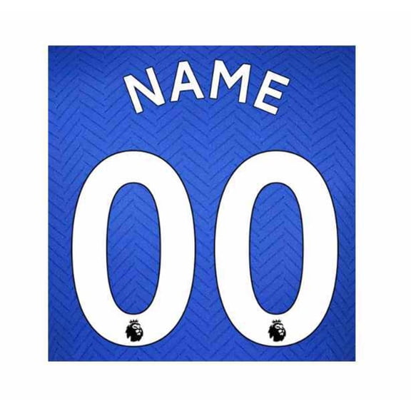 English Premier League Custom Nameset - White
