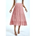 thumbnail image 3 of Yesfashion Wholesale Maternity Dress Women's High Waist Floral Print Pleated Maxi Skirt Casual Flowy Swing A Line Long Skirts, 3 of 9