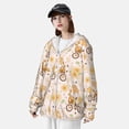 thumbnail image 3 of Yiaed Cute Bee Gnome1 Print Sun Shirts UPF 50+ Protection Hoodie Rash Guard Shirt UV Shirt Long Sleeve Fishing Outdoor Lightweightase-Medium, 3 of 5