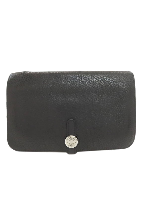Pre-Owned Hermes Dogon GM Duo Silver Hardware Long Wallet Togo Leather Women's HERMES