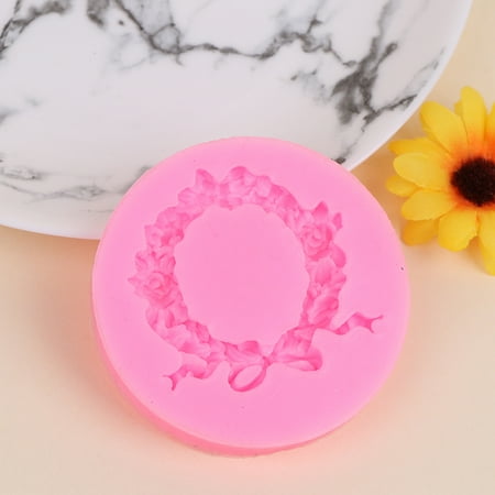 

Flower Wreath Border Silicone Mold Cake Decor Fondant Cake FDA Silicone Moul WL