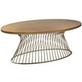 thumbnail image 2 of Madison Park Table Basse Mercer Accent Cadre en Métal Filaire en Forme de Sablier Design Rétro Style Moderne du Milieu du Siècle, 48 Pouces de Large, Bronze, 2 of 2