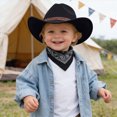 thumbnail image 2 of WXFAZCVU Cowboy Hat Cowgirl Hat Western Cowboy Hats with Upturned Brim Headwear Size 3-8 Years, 2 of 4