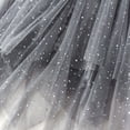 thumbnail image 4 of Previn Women's Halloween Tulle Skirt Mesh Tutu Skirt Elastic Waist Tea Length Tulle Skirt Chiffon Pleated Summer Skirt Grey Small-Large, 4 of 4