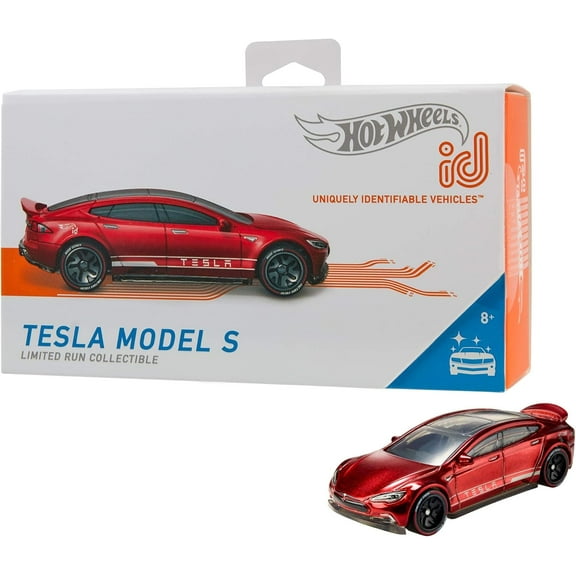 Hot Wheels ID Tesla Model S Factory Fresh Red Vehicle 2018 Mattel FXB14
