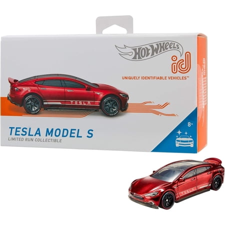 Hot Wheels ID Tesla Model S Factory Fresh Red Vehicle 2018 Mattel FXB14