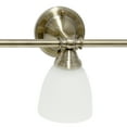 thumbnail image 5 of Lalia Home Classic Three Light Metal and Translucent Glass Shade Vanity Antique Brass, 5 of 7