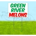 thumbnail image 1 of Green River Melons (18" x 24") Yard Sign, Includes Metal Step Stake, 1 of 6