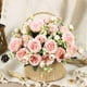 thumbnail image 4 of Ramo de flores artificiales de seda rosa para bodas, 4 of 6