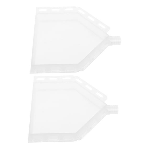 PTOOTP 2Pcs White Ac Drain Pan Made from Weather Resistant Plastic for Easy Installation