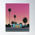 thumbnail image 2 of Hiroshi Nagai Art Print Vaporwave Shirt Wallpaper Poster Wall Art, Modern Wall Decor For Living Room Bedroom, 12x18 UNFRAMED, 2 of 3