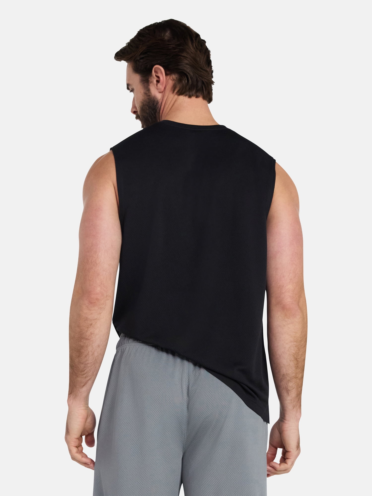 Athletic Works Men’s Sleeveless Mesh Muscle Tee, Sizes XS-5XL