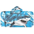 thumbnail image 2 of Fierce Shark Kids Hooded Beach Towel Baby Bath Poncho Towels with Hood Absorbent 50"x23.5" for Pool Swimming, 2 of 7