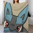 thumbnail image 3 of Pokemon Lucario Throw Blanket Cute Flannel for Boys Girls Men Women, 3 of 7