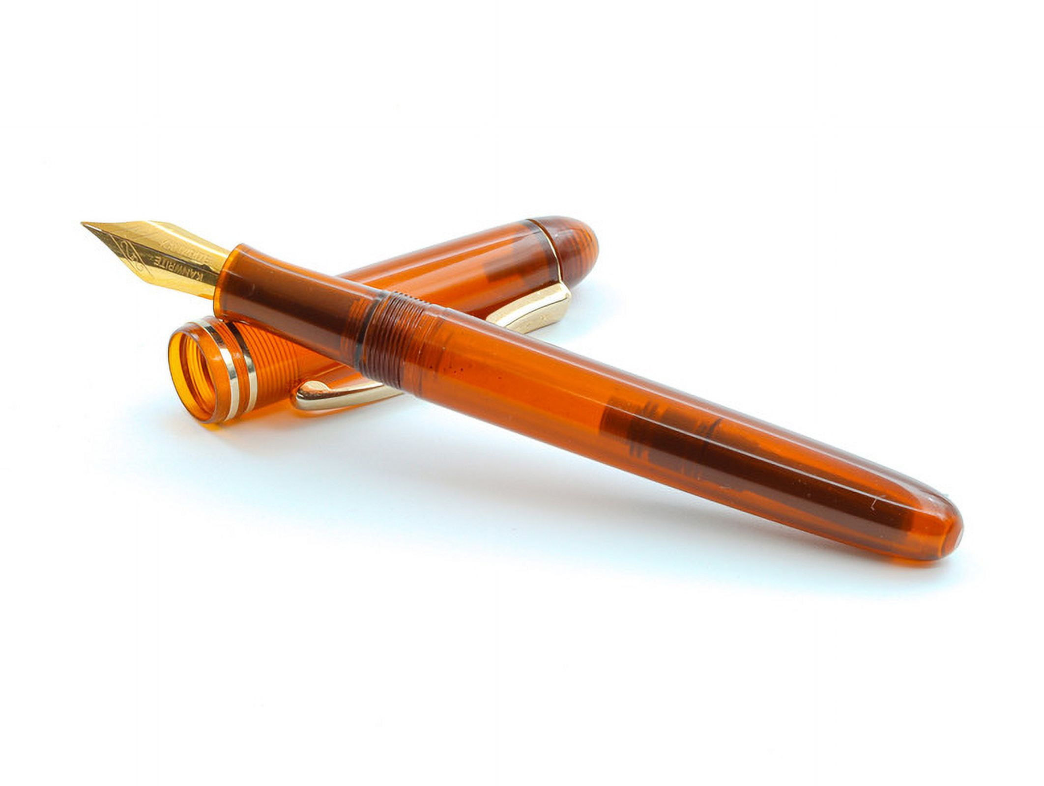Kanwrite Desire Crystal Amber Medium Point Fountain Pen