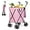 Pink, variant on Shopping Cart, Collapsible Folding Utility Wagons Carts Heavy Duty, Large Capacity 120lbs, Minimalist, with All-Terrain Big Wheels for Outdoor Camping Shopping Sports Garden (Pink)