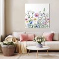 thumbnail image 5 of Spring Floral Wall Art Painting on Canvas, Country Spring Floral Botanical Canvas Art Home Prints Wall Art Framed Modern Artwork for Living Room Bedroom Wall Decor 16x16in, 5 of 9