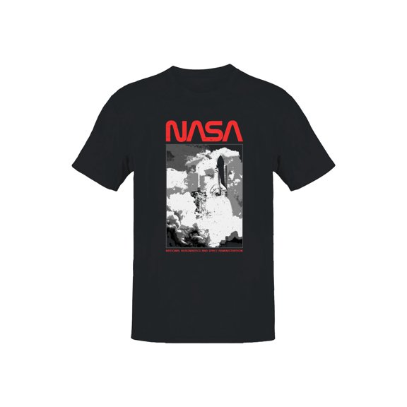 Officially Licensed Nasa Space Shuttle Launch Art Men's T-shirt