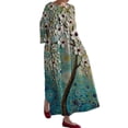 Deals of The Day Clearance Vintage Art Dress for Women Boho Floral