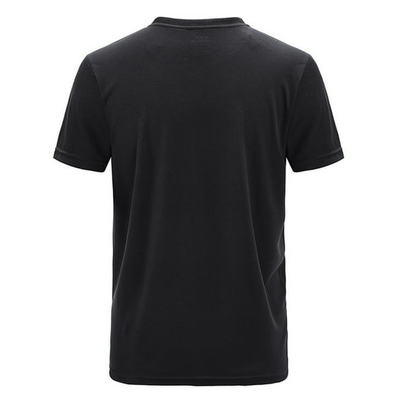 Pxiakgy mens dress shirts Men's Summer Casual Outdoor T-Shirt Plus Size Sport Fast-Dry Breathable Tops dress shirts for men mens shirts Black L