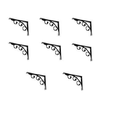 FACEGA 8Pcs Shelf Brackets,Decorative L Bracket for Heavy-Duty Shelving,Versatile Shelving Brackets