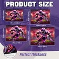 thumbnail image 2 of Washable Game Area Rug, Sports Ball Design Gaming Teen Carpet Rug Doormat, Non-Slip Low-Pile Floor Carpet for Computer Bedroom Indoor Front Entrance Living Room Office (American Football 1, 70" x 55"), 2 of 7