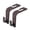 Brown, variant on Moonet Car Seat Headrest Hook Metal with Suede Universal Vehicle Storage Hanger Storage Organizer for Purse Handbag Coat Grocery Bags Black 2 Pack