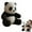 black, variant on The Pandy– Emotional Healing on Demand, The Pandy Hug Motion - Ultra-Soft Emotional Support Stuffed Animal for Stress Relief & Comfort, Realistic Panda Plush with Hug-Like Design, Gift