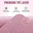 thumbnail image 3 of UMINEUX Extra Thick Yoga Mat, 2/5 Inch (10MM), Natural Rubber and TPE Non Slip Yoga Mats with Strap for Women Men, Eco Friendly Exercise Mat for Yoga, Pilates, Pink, 3 of 8