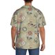 thumbnail image 3 of Balery Marine Sailing Badges Camisa Casual de Manga Corta con Botones para Hombre, Texturizada, Estilo Cubano, para Playa, Verano-Small, 3 of 5