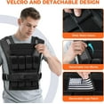thumbnail image 5 of Weighted Vest for Men and Women - 20lbs/30lbs/40lbs Adjustable with Removable Iron Weights for Strength Training, Running, and Fitness, 5 of 8