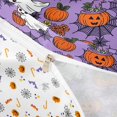 thumbnail image 5 of Homewish Halloween Ghost Pumpkin Twin Duvet Cover, Spider Web Twin Bedding, Purple Orange Black, Pumpkin Bat Reversible 2pcs, 1 Duvet Cover and 1 Pillowcase, 5 of 7