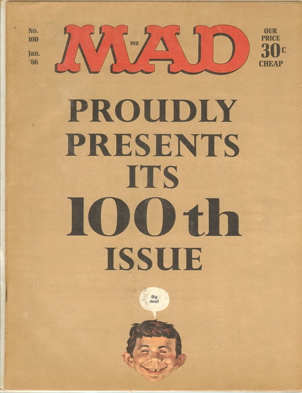 MAD Magazine Vintage #100 January 1966
