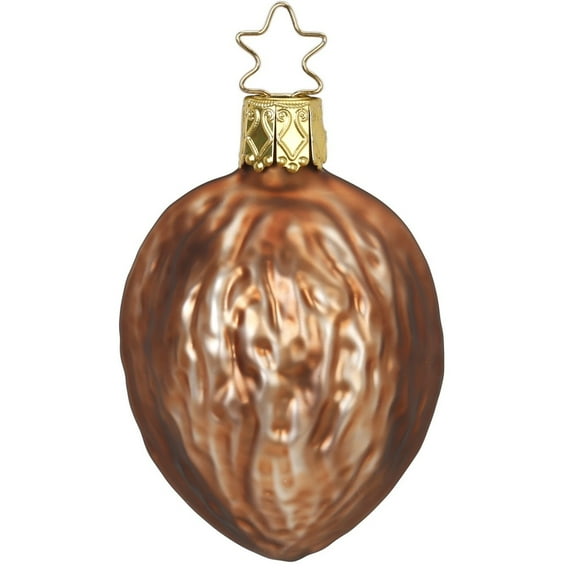 Inge Glas Walnut Harvest German Glass Christmas Ornament FREE BOX