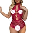 thumbnail image 4 of uublik Lingerie Set for Women Sexy Naughty Sexy Naughty Bodysuit Lace Babydoll Plus Size, 4 of 4