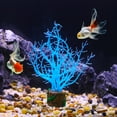 thumbnail image 3 of Soft Silicone Glowing Aquarium Tree Coral Aquatic Artificial Coral for Fish Tank Decoration Blue, 3 of 7