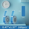 thumbnail image 2 of NIIMBOT Round Printer Labels, 0.47" x 1.57", Blue, 160 Labels/Roll, 2 of 7