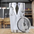 thumbnail image 3 of Doctor Tumbler Coffee Mugs Doctors Appreciation Tumbler Stainless Steel Tumblers Wine Travel Insulated Mug Cup 20 Oz Decor Gifts For Men Graduate Graduation Day Retirement, 3 of 6