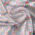 thumbnail image 7 of Ambesonne Nature Valance & Curtain, Digital Drawn Rainbow Print, 55"x30", White Multicolor, 7 of 7
