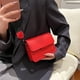 thumbnail image 4 of Bolso de hombro rojo de piel sintética para mujer | Bolso bandolera informal | Monedero pequeño ligero con correa ajustable para el trabajo, viajes, compras, citas y fiestas, 4 of 7