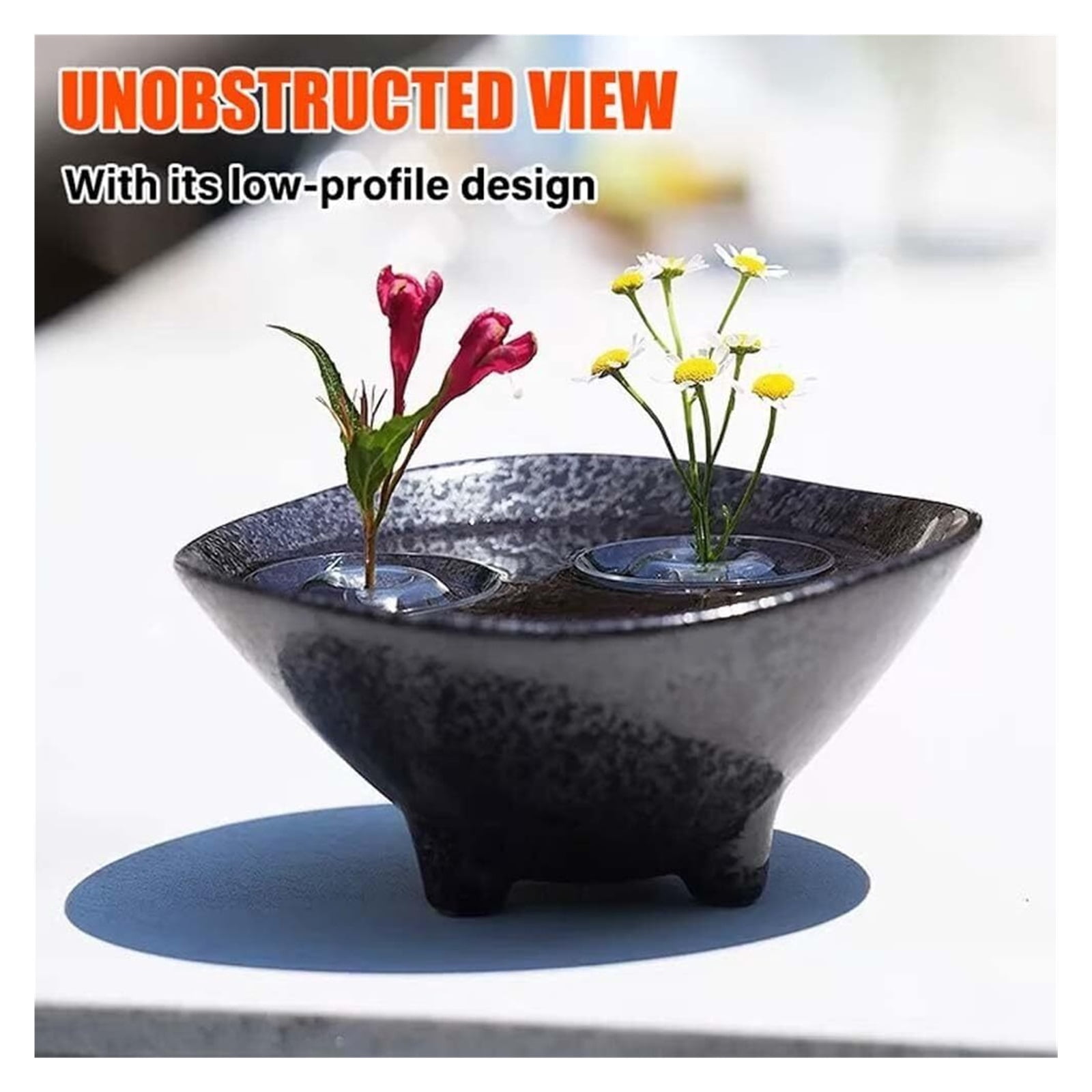 Creative Floating Floral Arrangement Holder, Wind-Driven Floating Flower Holder, Clear Acrylic  +