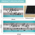 thumbnail image 3 of Kitchen Rules Kitchen Rugs and Mats Set 2 Pieces - 17x47+17x30 - Non Skid and Washable Anti Fatigue Mats for Kitchen Floor - Cushioned Runner Rugs Kitchen Mats for Standing, 3 of 6