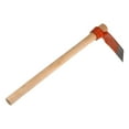 thumbnail image 3 of Single Head Garden Hoe Rake 16" Forged Garden Hoe Tools with Orange Wooden Handle Garden Rakes Shovel, 3 of 6