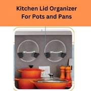 4 Pc Cookware Lid Holders Attach Kitchen Wall Cookware Pots And More