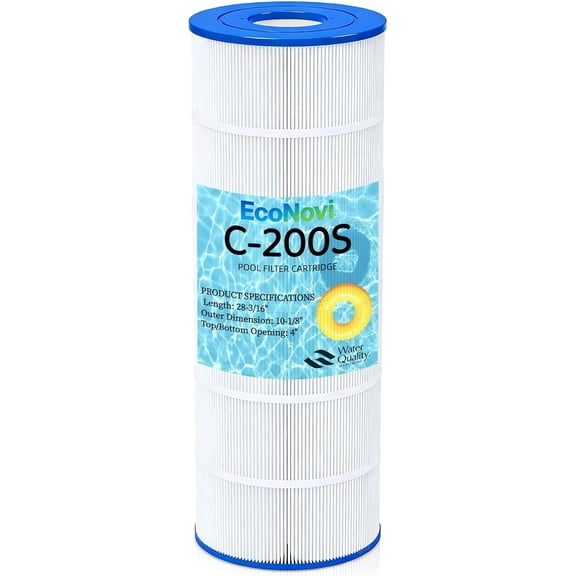 C200S Pool Filter Cartridge Replacement, Compatible with Hayward SwimClear C200S, Replaces CX200XRE, CS200E, Pleatco PA200S, Unicel C-9442, Filbur FC-1288, Premium 5oz Heavy-Duty Filter Media